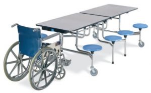 wheelchair ADA cafeteria tables indianapolis