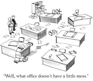 office is a mess